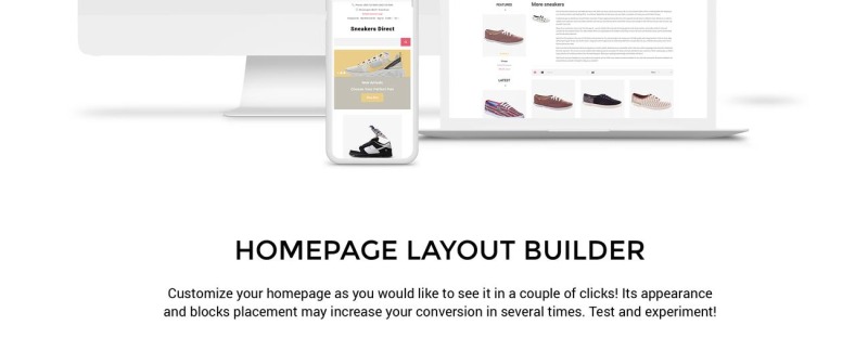 Sneakers Direct - Fashion Store Clean OpenCart Template - Features Image 2