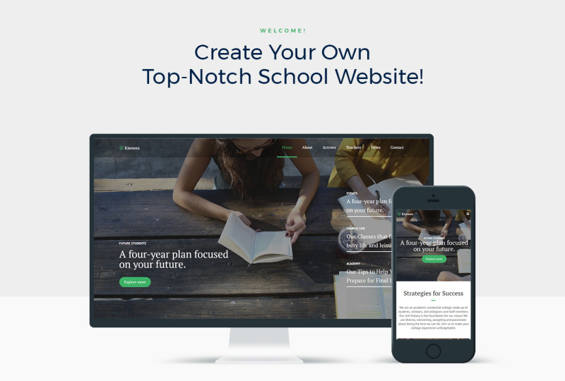 Knowes - Education Multipurpose Modern Elementor WordPress Theme - Features Image 1