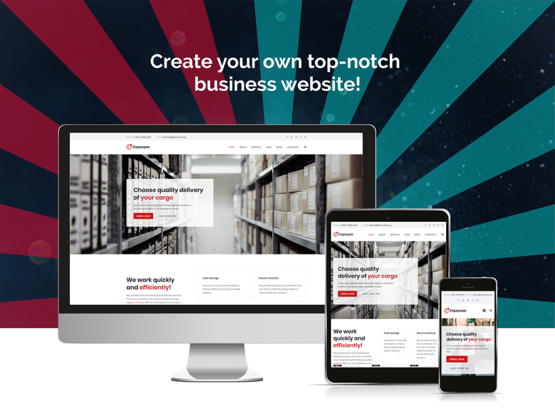 Trannom - Logistics Multipurpose Minimal WordPress Elementor Theme