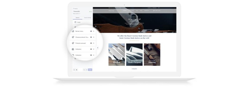 Tema Shopify Knives store - Weapons Store Clean #79015 - Imagen de características 5