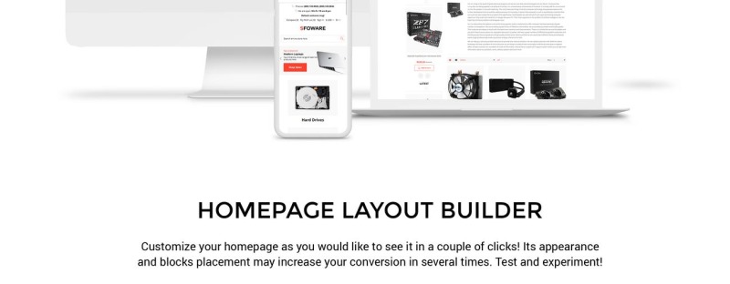 Sfoware - Computer Shop Multipage Clean OpenCart Template thème OpenCart adaptatif #79079 - Image 2
