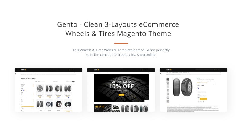 Gento - Clean 3-Layouts eCommerce Wheels & Tyres Magento Theme - Caratteristiche Immagine 3