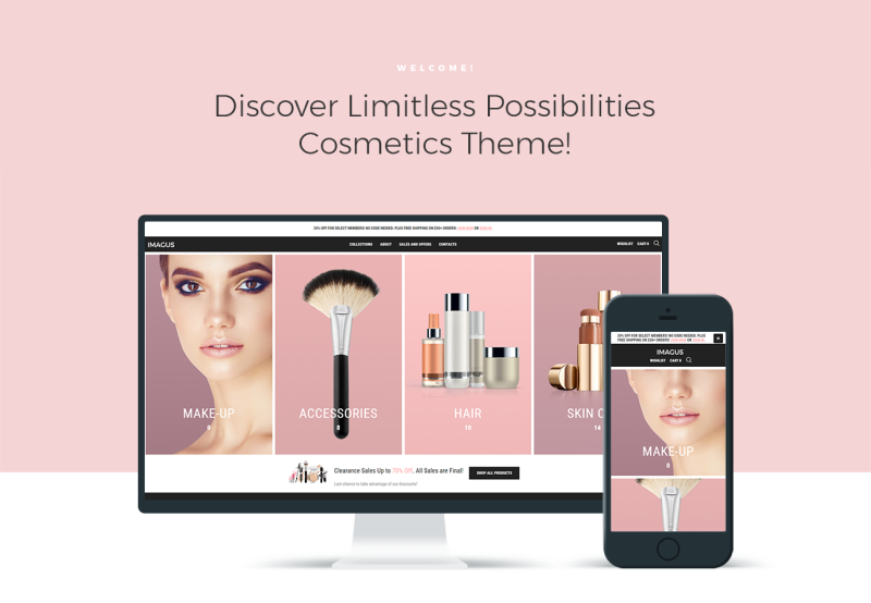 Imagus - Cosmetics Store ECommerce Modern Elementor WooCommerce Theme - Features Image 1