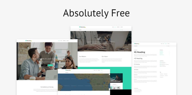 Monstroid2 - Free version HTML Website Template - Features Image 2