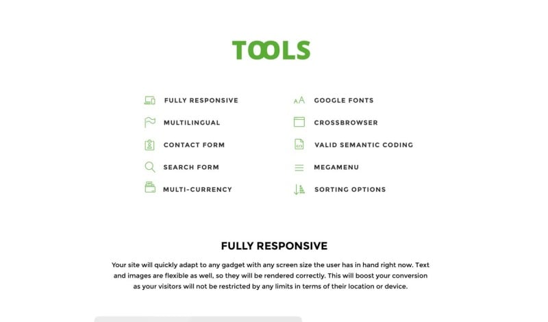 Tools - Tools & Equipment Free Clean Shopify Theme - Features Image 2