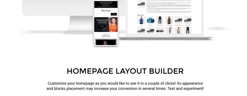 iRon Man - Sports Store eCommerce Modern OpenCart Template - Features Image 2