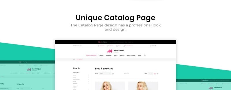 Magetique Lingerie - eCommerce GRATUIT Thème Magento 2 Thème Magento - Caractéristiques de l’image 4