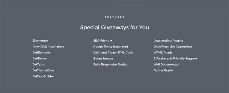 Tema WooCommerce Comper - Plumbing ECommerce Classic Elementor #79791 - Imagen de características 8
