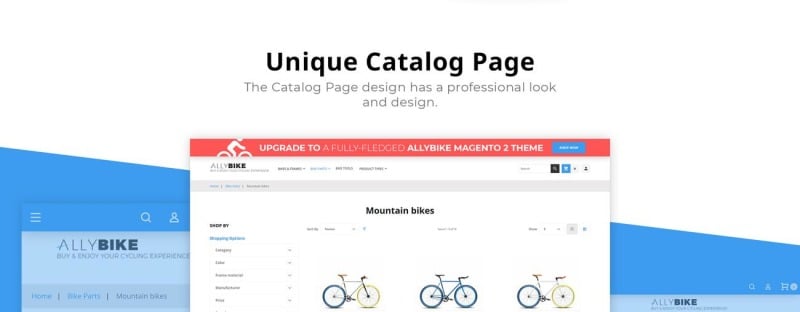 AllyBike - FREE Sports eCommerce Magento Theme - Features Image 4