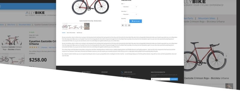 AllyBike - FREE Sports eCommerce Magento Theme - Features Image 8