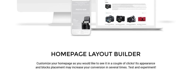 Photo Gun - Electronics Store - D¡ommerce Modern OpenCart Template - Features Image 2