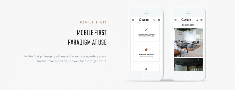 Coverur - Flooring Company Multipurpose Minimal Elementor WordPress Theme - Features Image 4