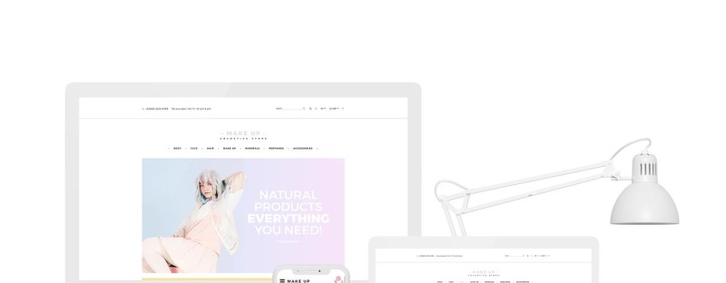 Make Up - Cosmetic store Multipage Clean №82327 - Изображения фич 1