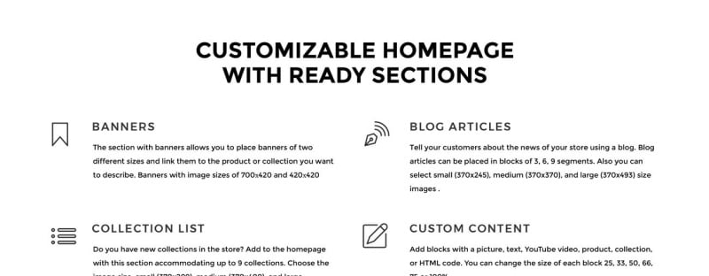 Home Made - Hobbies & Crafts Multipage Clean Shopify Theme - Features Image 7