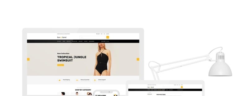 Sun & Sand - Swimwear eCommerce Clean OpenCart Template - Features Image 1