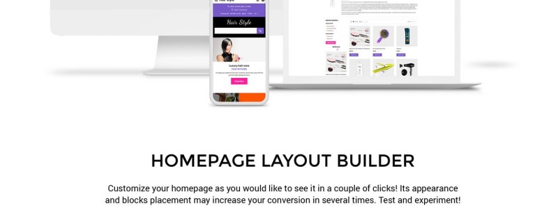 Hair Style - Beauty Store Multipage Creative OpenCart Template - Features Image 2