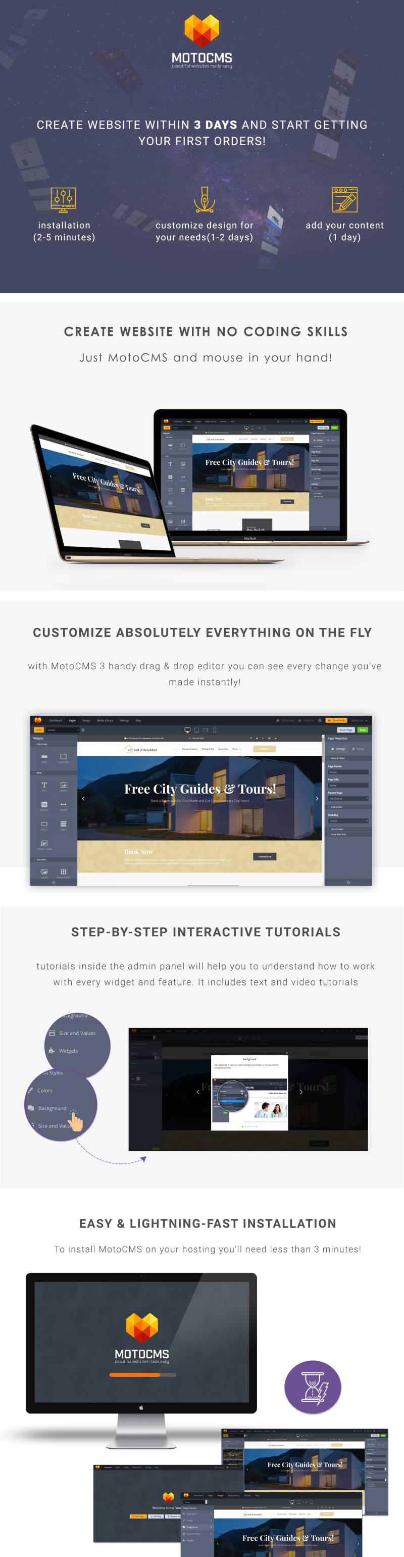 Roy Bed & Breakfast - Hotel Moto CMS 3 Template - Features Image 1