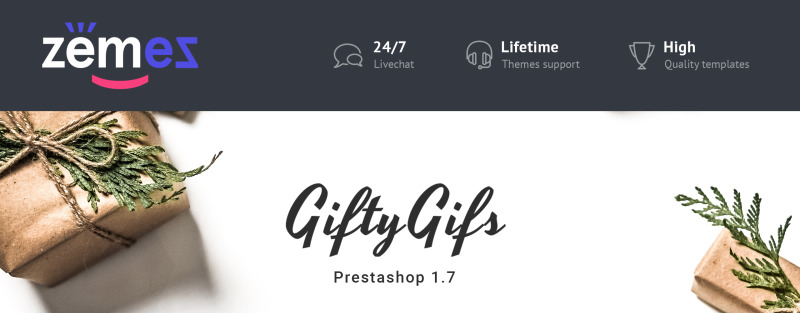 GiftyGifts - Giftware Store Clean Bootstrap Ecommerce №85096 - Изображения фич 1