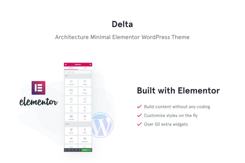 Delta - Architecture Minimal WordPress Elementor Theme - Features Image 1