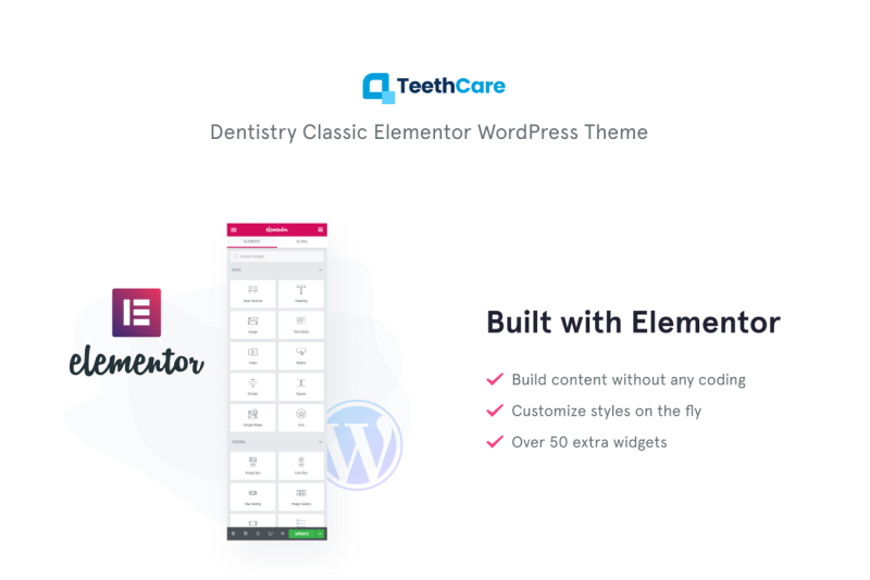 TeethCare - Dentistry Classic Elementor WordPress Theme - Features Image 1