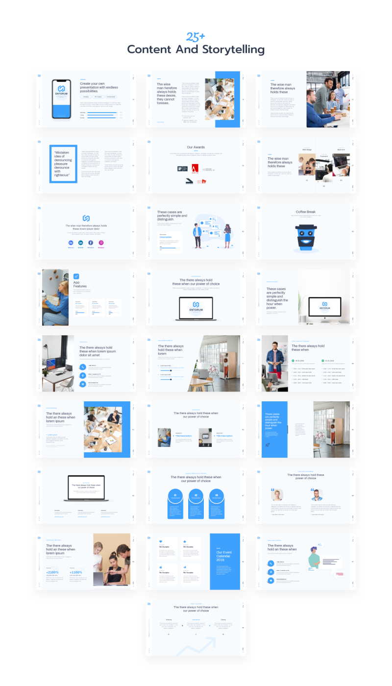 Entorum - Бизнес с гибким шаблоном инфографики PowerPoint - Features Image 8