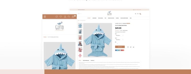 Gifto - Gifts Store Clean eCommerce Magento Theme - Features Image 4