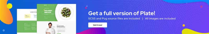 Plate - Free Food and Drink Modern HTML Landing Page Template - Features Image 1