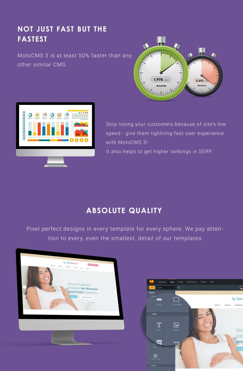 Newborn - Pregnancy Support Moto CMS 3 Template - Features Image 4