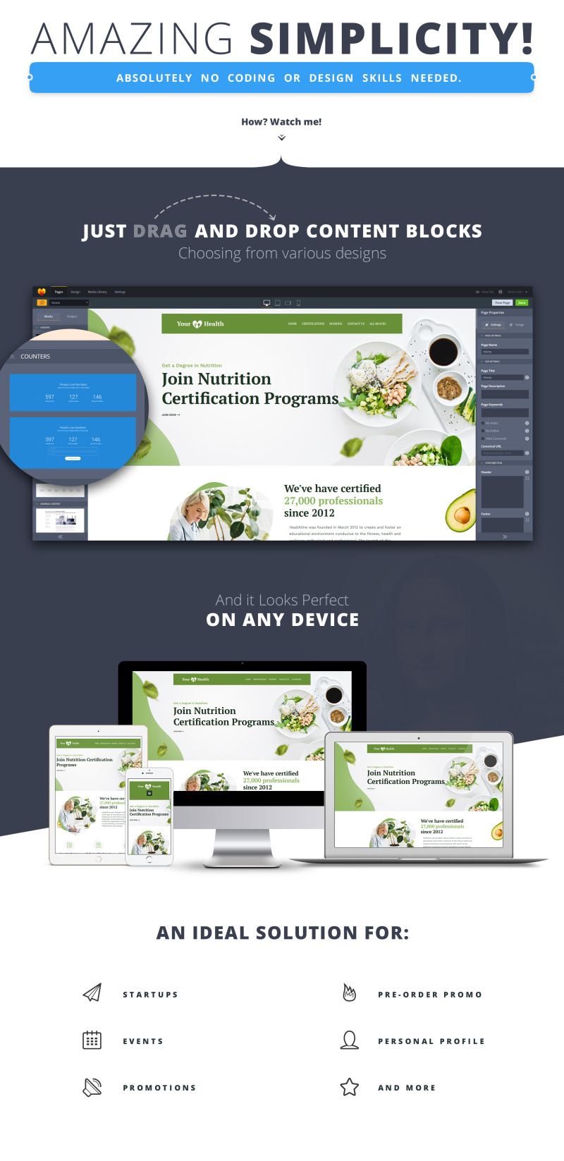 Your Health - Nutrition - Шаблон цільової сторінки №90951 - Характеристики зображення 1