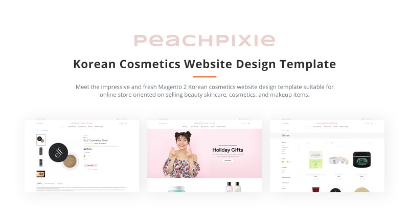 PeachPixie - тема Magento для веб-дизайна корейской косметики - Features Image 3
