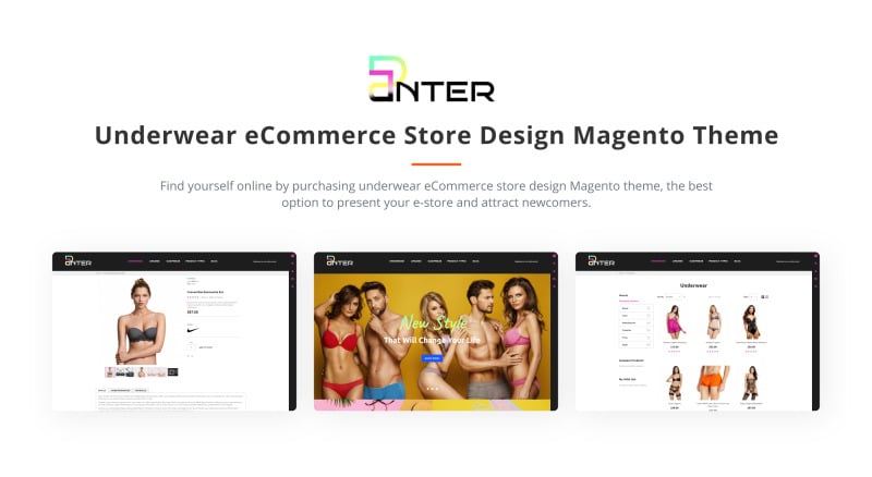 Panter - Underwear eCommerce Store Design Magento Theme - Features Image 3