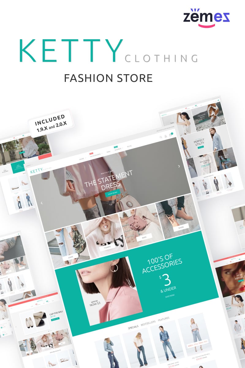 Ketty - Fashion Responsive Magento Theme