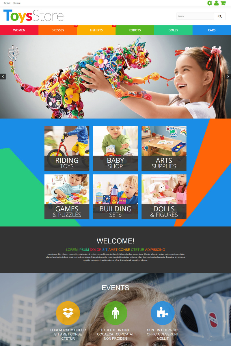 Toys Store Responsive PrestaShop Template