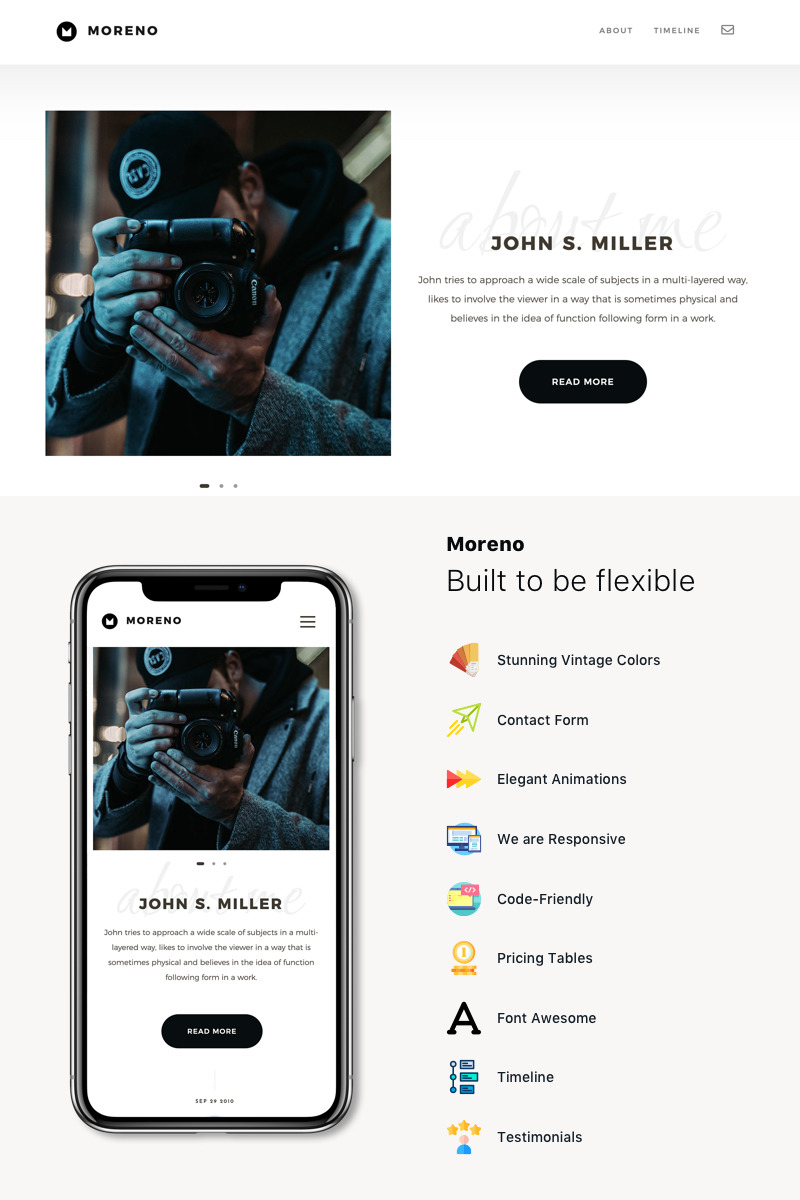 Moreno - Multipurpose HTML Website Template Moreno - Multipurpose Website Template