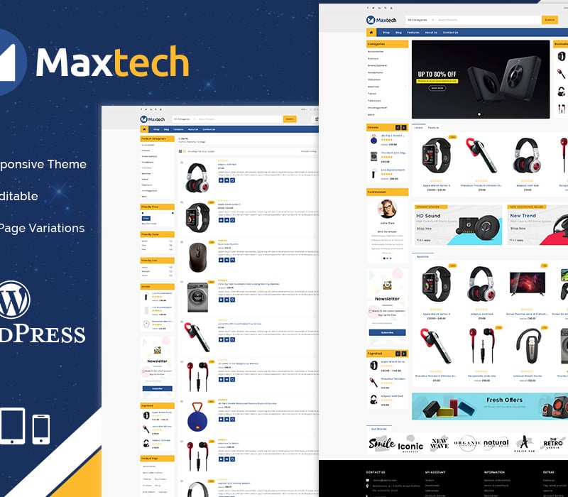 Maxtech Electronics WooCommerce Theme Maxtech Electronics WooCommerce Theme