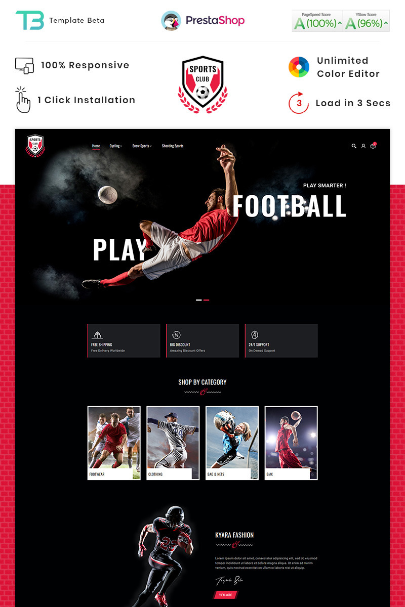 Sport Club - Sport Nutrition Gym Store PrestaShop Theme Sport Nutrition Gym Store PrestaShop Theme