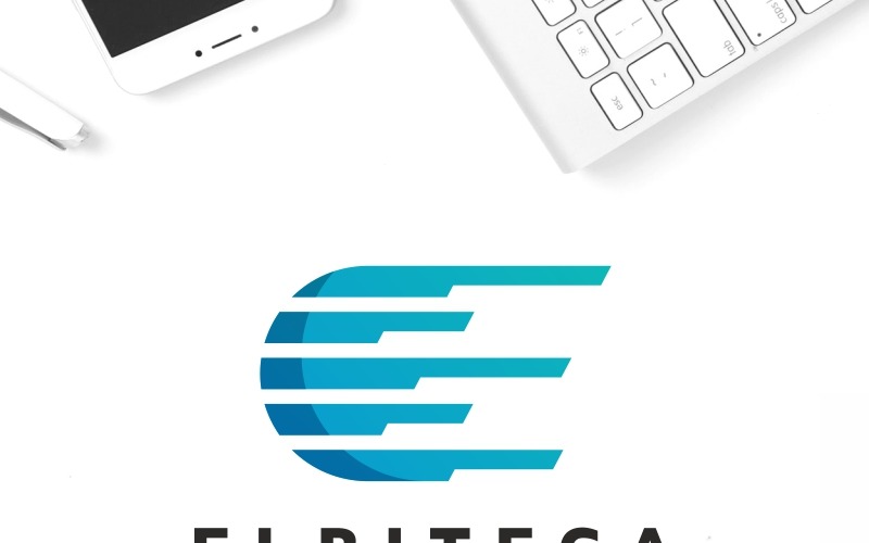 Download Шаблон логотипа "Elbiteca E Letter Logo Template" / Elbiteca E Letter Logo Template - Шаблон логотипа на тему графика art bold brand branding business company connection corporate creative design e letter e logo ecommerce icon iconic identity modern professional