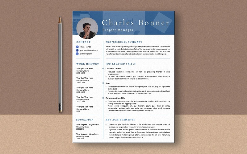 Functioneel CV-sjabloon voor MS Word, CV-sjabloon op basis van vaardigheden