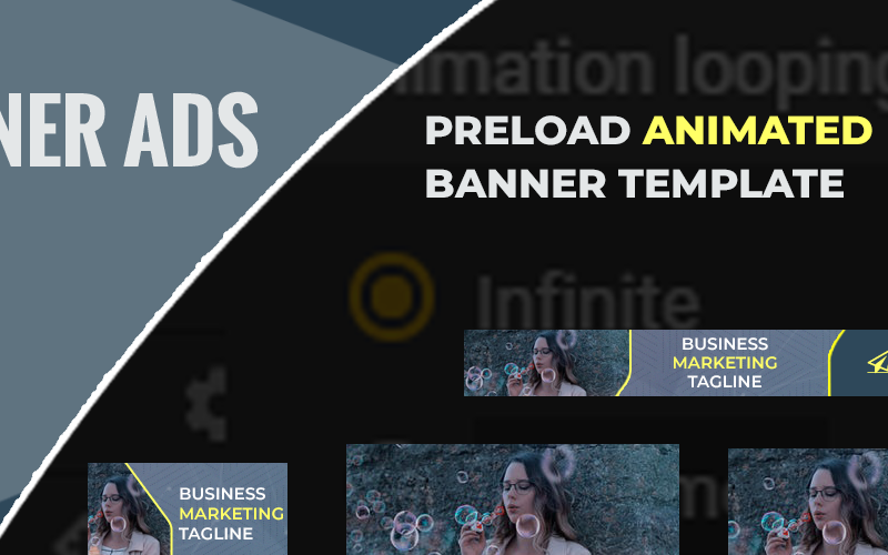 Download Animated Banner "Preload - HTML5 Template Animated Banner" / Preload - HTML5 Template Animated Banner - Animated Banner на тему клининговая компания animated banner html5 google web designer business modern tools ads template animation