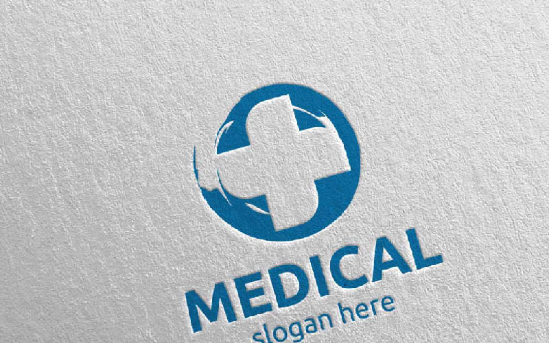 Zen Cross Medical Hospital Design 84 Logo-Vorlage