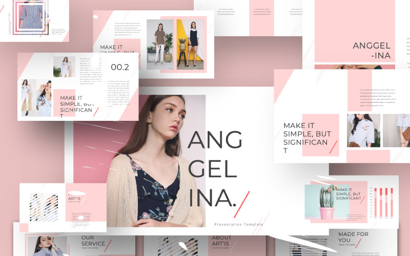 Anggelina PowerPoint template