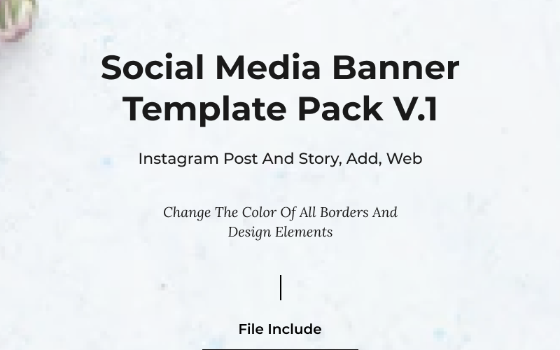 Download Шаблон для соцсетей "Banner Template Pack V.1 for Social Media" / Banner Template Pack V.1 for Social Media - Шаблон для соцсетей на тему графика quote woman women women&amp;#039;s equality international day friends ig instagram banner template social media pack ads web design simple clean