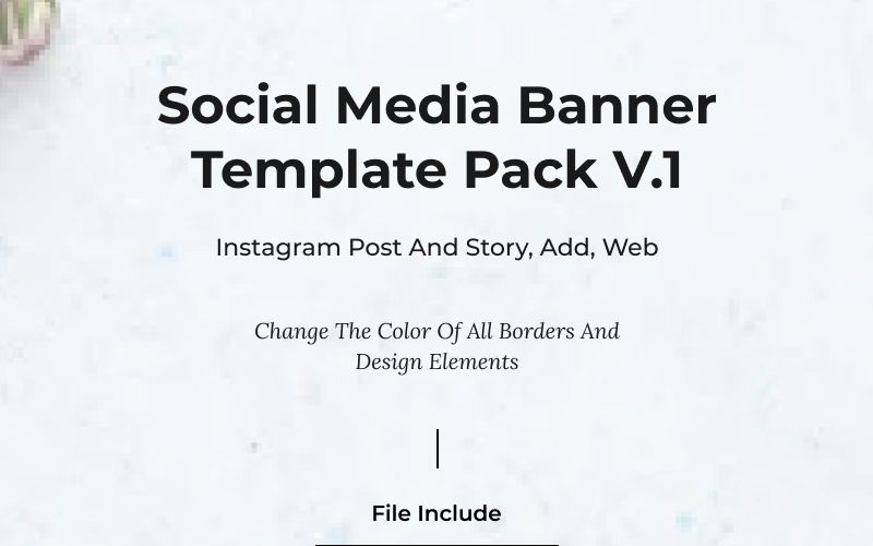 Banner Template Pack V.1 for Social Media