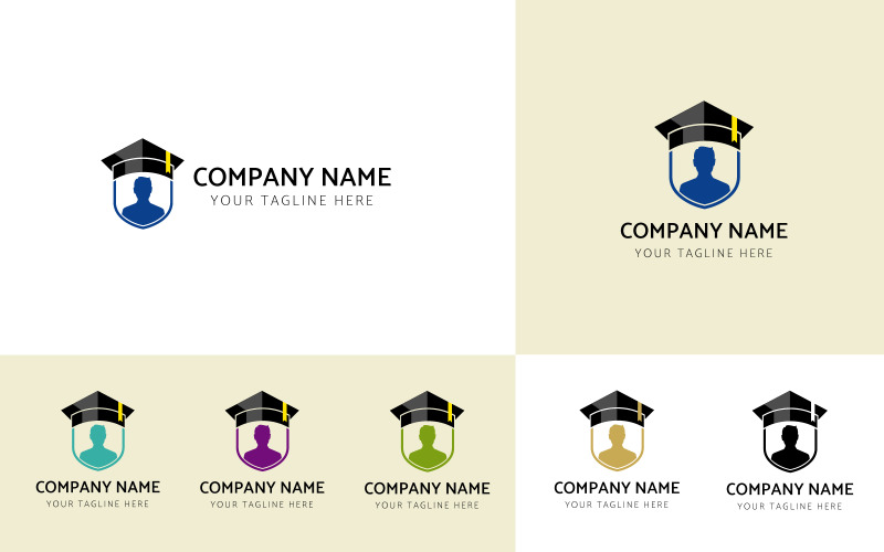 Download Шаблон логотипа "Education University Logo Template" / Education University Logo Template - Шаблон логотипа на тему графика education,student,school,logo,private,learning,study,training