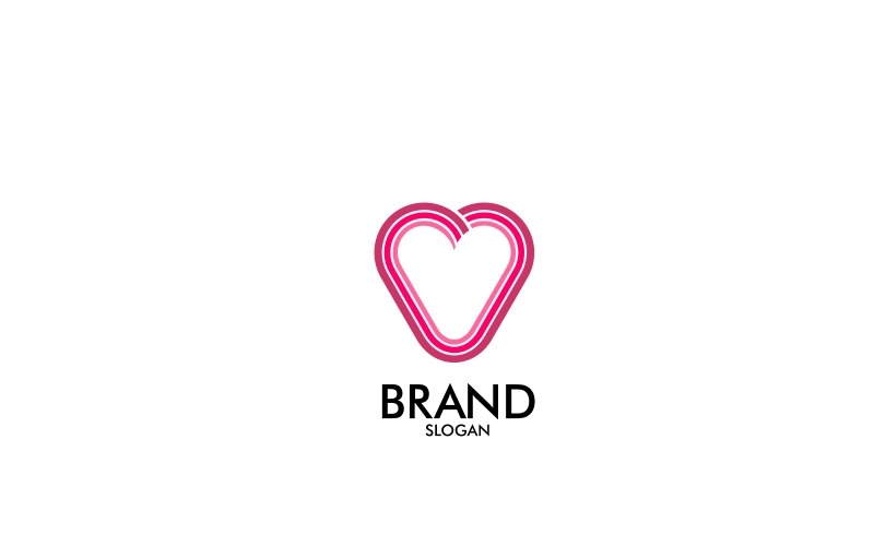 Heart Love Logo Template