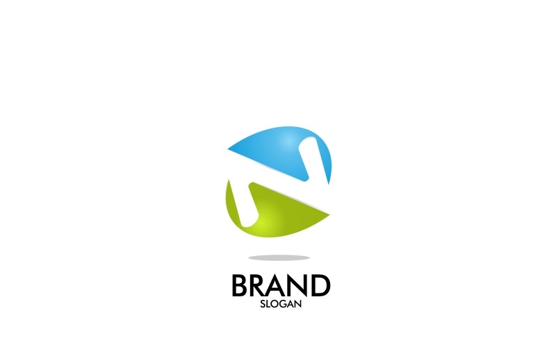 Download Шаблон логотипа "Letter N / Z Logo Template" / Letter N / Z Logo Template - Шаблон логотипа на тему графика z n 3d digital modern unique iconic catchy simple minimalist green blue media web app apps internet software