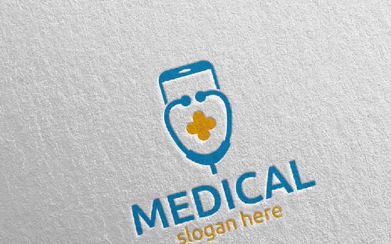 Mobile Cross Medical Hospital Design 108 Logo Template