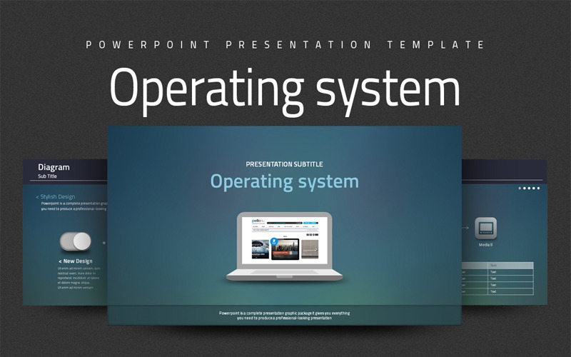 Modelo de sistema operacional do PowerPoint