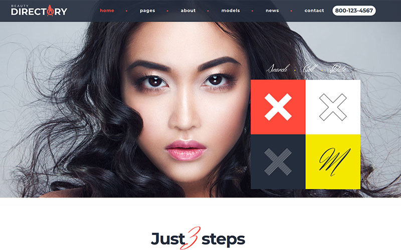 Tema WordPress per la directory dei modelli di bellezza