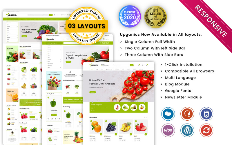Upganic – The Vegetables, Supermarket & Organic Food WooCommerce Theme